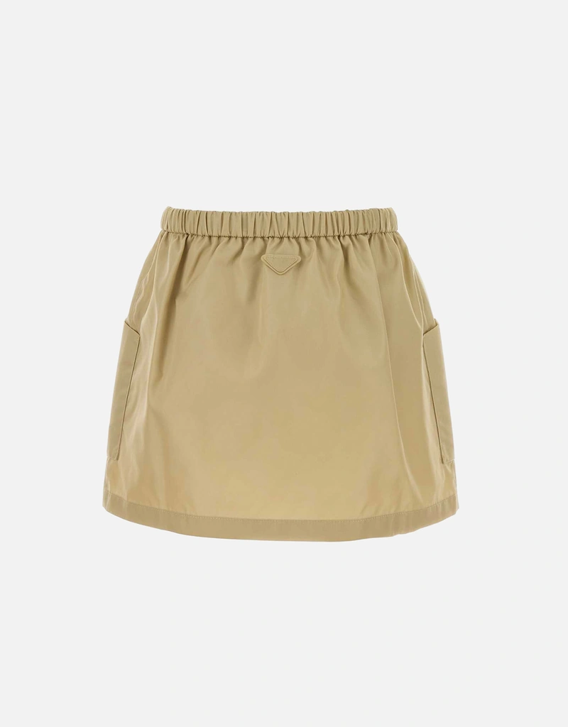 Prada ベージュ Re-Nylon ミニスカート (すべての新品) IFCHIC.COM