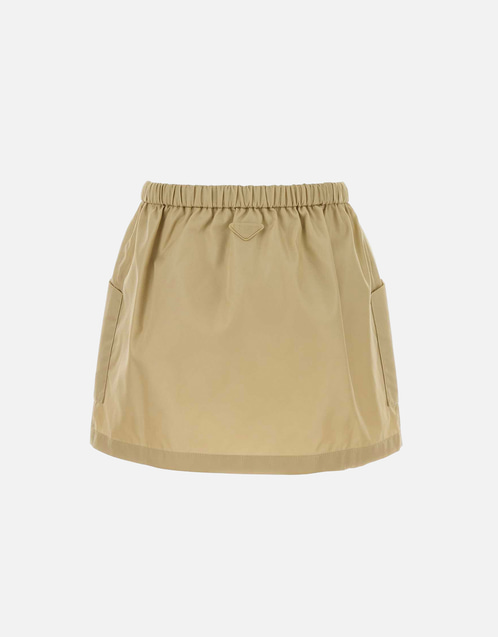 Prada ベージュ Re-Nylon ミニスカート (すべての新品) IFCHIC.COM