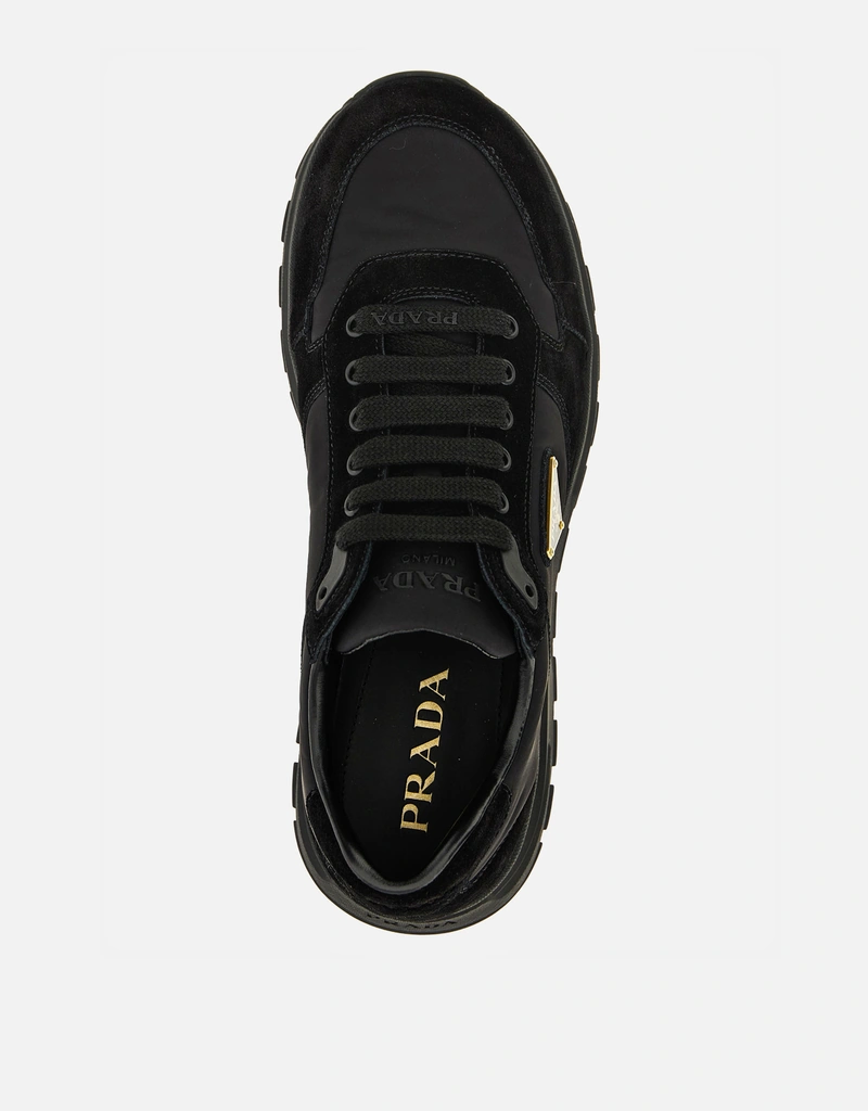 Prada メンズ リナイロン＆スエード スニーカー () IFCHIC.COM