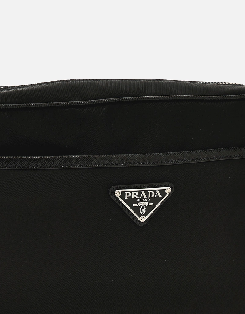 Prada メンズ リナイロン カメラ クロスボディバッグ (メッセンジャー