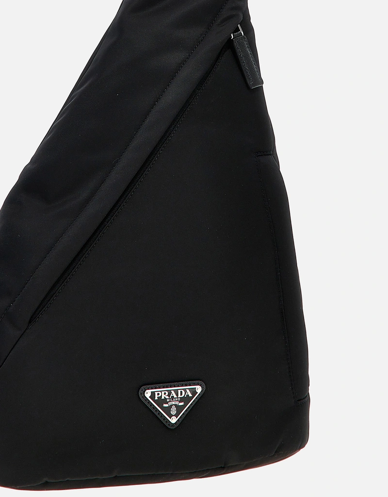 Re-Nylon xレザー ワンショルダーバックパック PRADA（プラダ） 【値下げ】PRADA Re-Nylon xサフィアーノレザー ワン