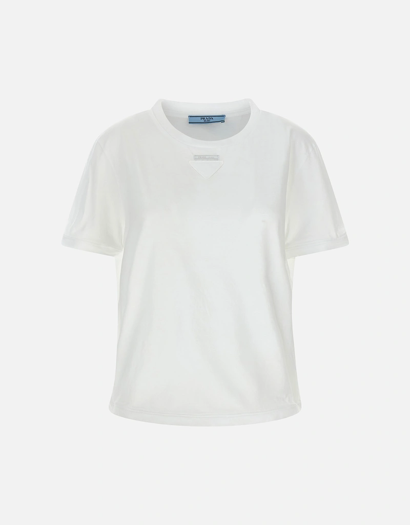 Prada コットンジャージーボクシーフィットTシャツ (すべての新品