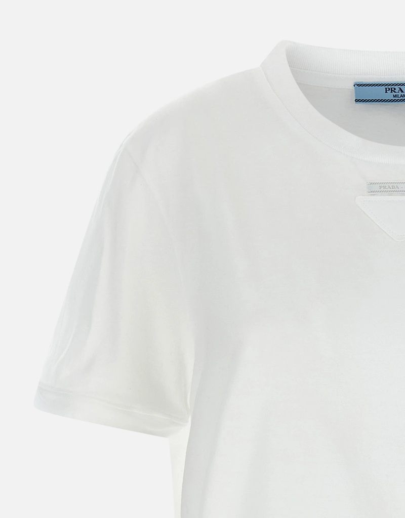 Prada コットンジャージーボクシーフィットTシャツ (すべての新品