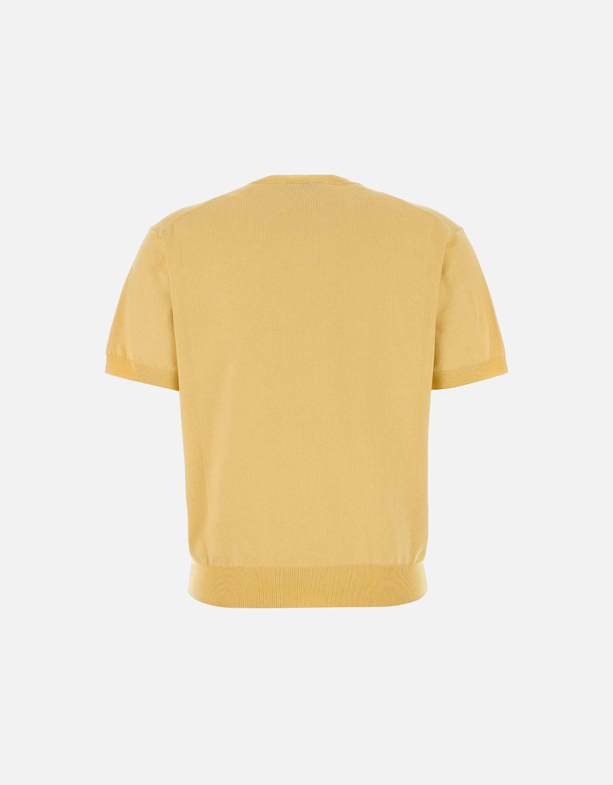 Prada シルク混紡ロゴ刺繍ニットTシャツ (すべての新品) IFCHIC.COM