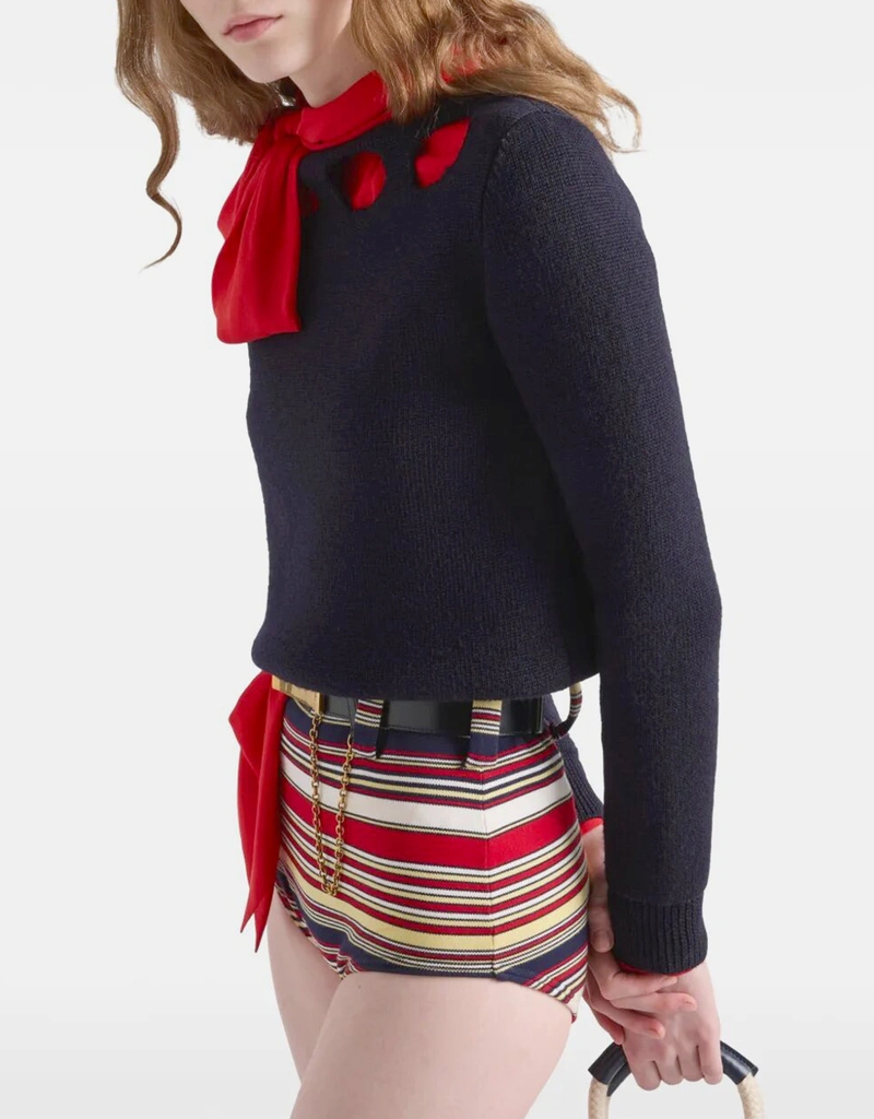 Prada コットンボートネックスウェット (すべての新品) IFCHIC.COM