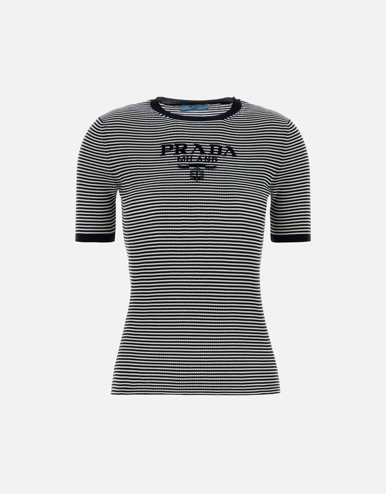 Prada 刺繍シルクTシャツ (すべての新品) IFCHIC.COM