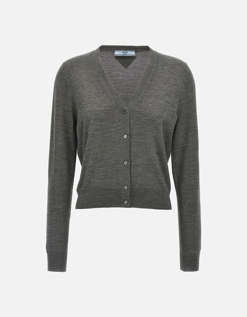 Prada Virgin Wool Cardigan () IFCHIC.COM