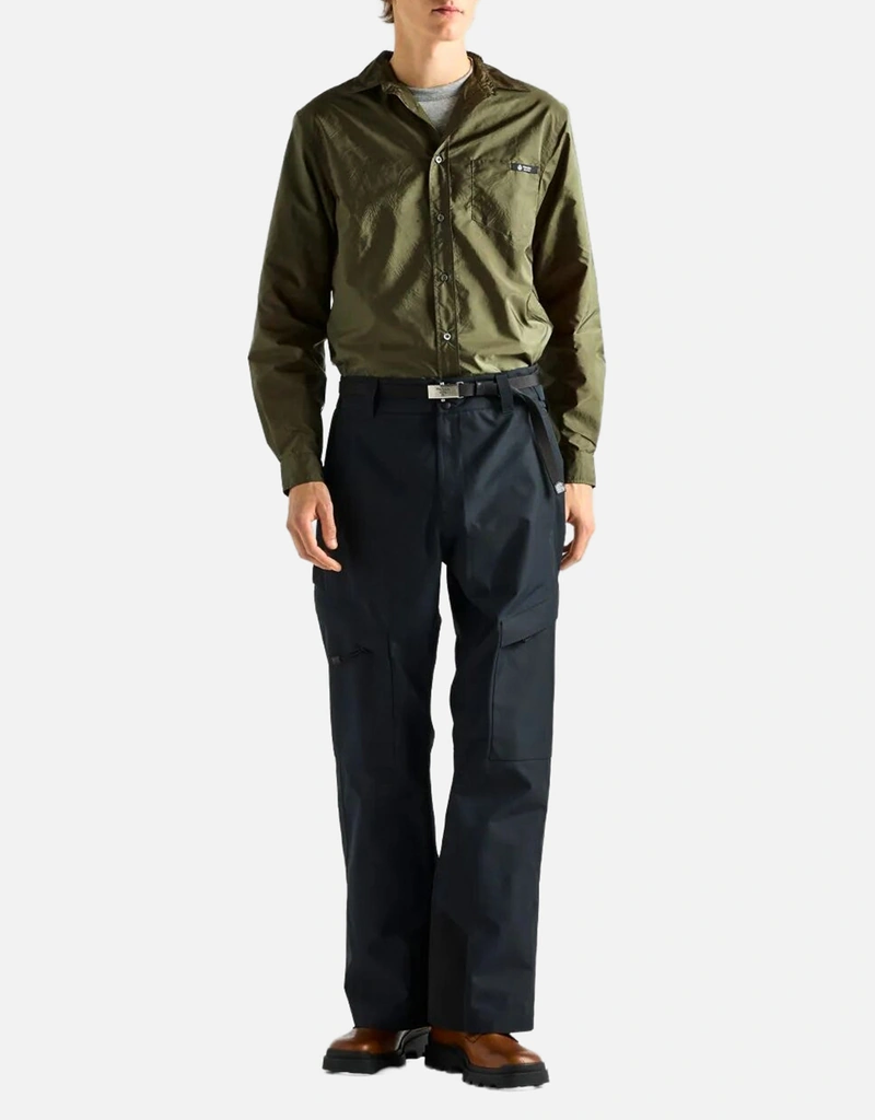 Prada メンズ Re-Nylon クラシックフィットシャツ (すべての新品
