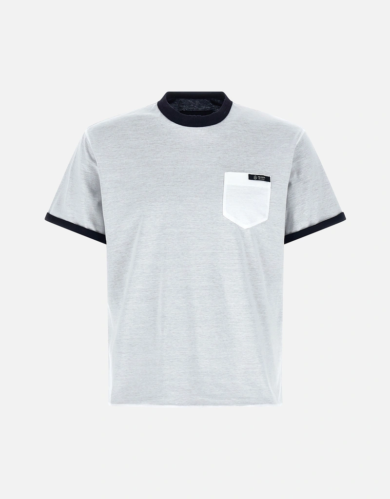 Prada Men's Reversible Cotton T-Shirt (All New In) IFCHIC.COM