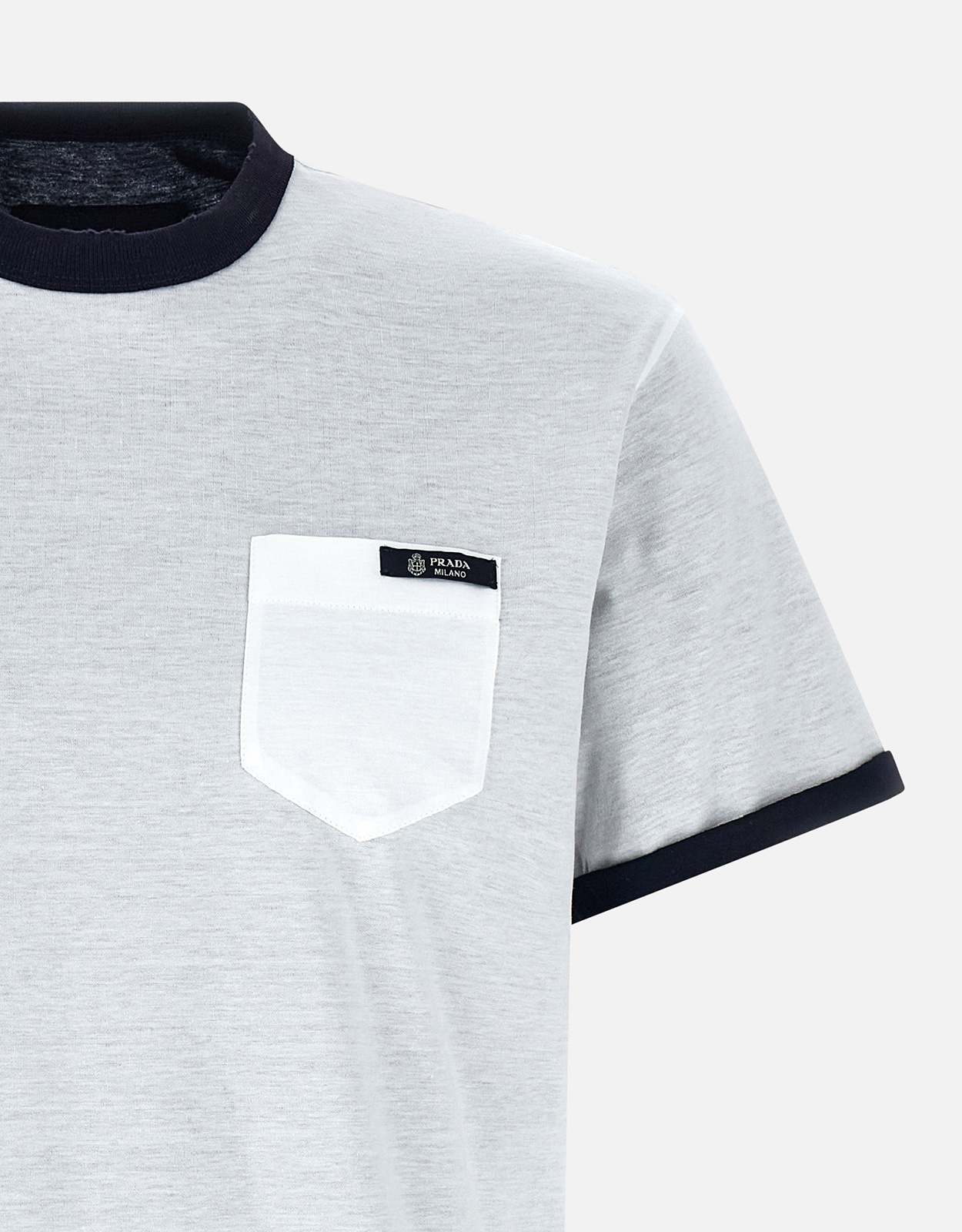 Prada メンズリバーシブルコットンTシャツ (すべての新品) IFCHIC.COM