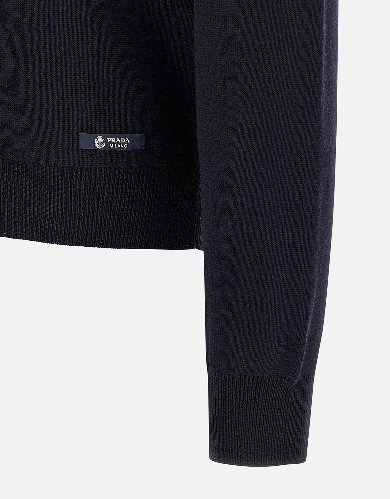 Prada メンズ ウール クルーネック 厚手セーター (すべての新品