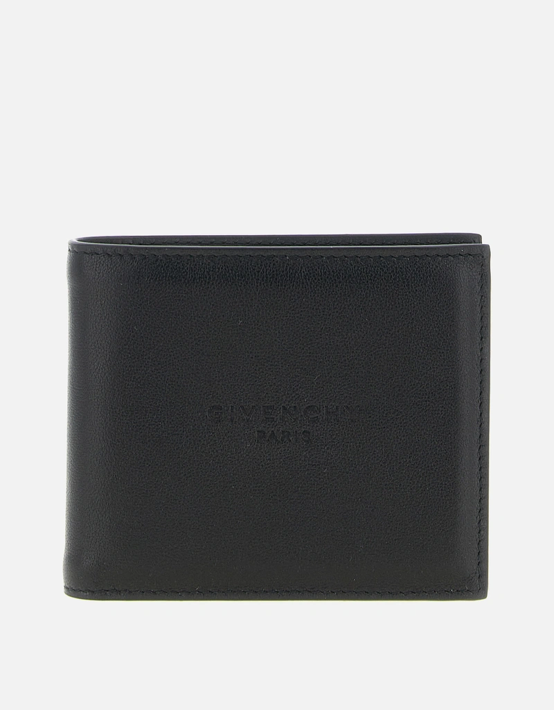 Givenchy メンズ Antigona Stamped カーフスキン レザー 二つ折り財布