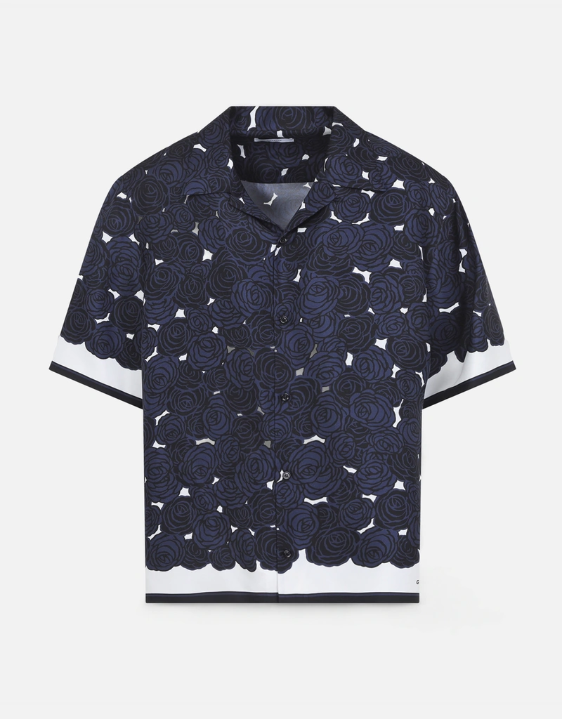 ari様ジバンシー シルク100% シャツ Givenchy メンズ シルク フローラル プリント シャツ (すべての新品