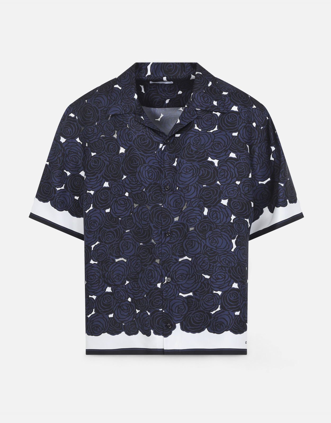 Givenchy メンズ シルク フローラル プリント シャツ (すべての新品