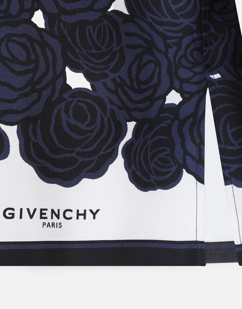 Givenchy メンズ シルク フローラル プリント シャツ (すべての新品