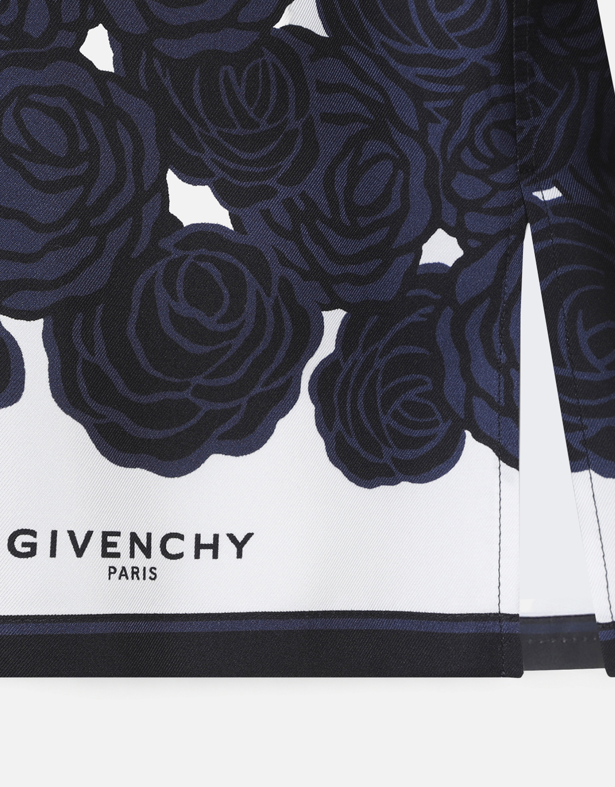Givenchy メンズ シルク フローラル プリント シャツ (すべての新品