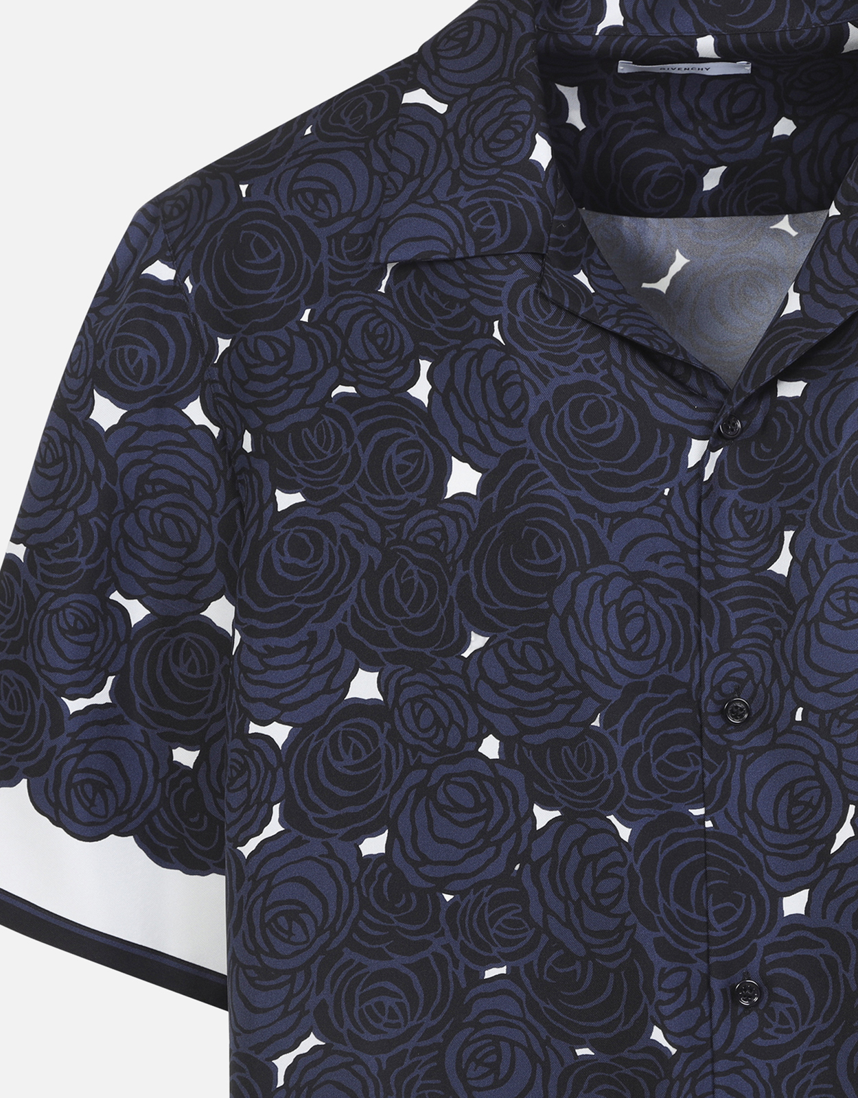 Givenchy メンズ シルク フローラル プリント シャツ (すべての新品