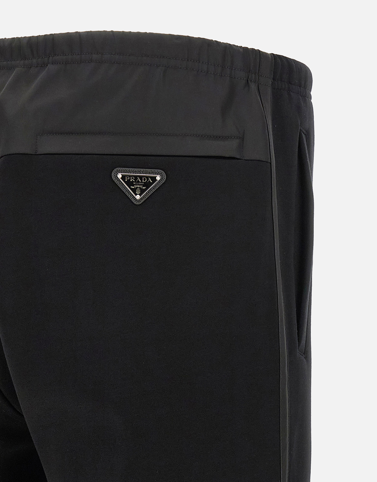 Prada メンズ Re-Nylon コットンフリース ストレートジョガーパンツ