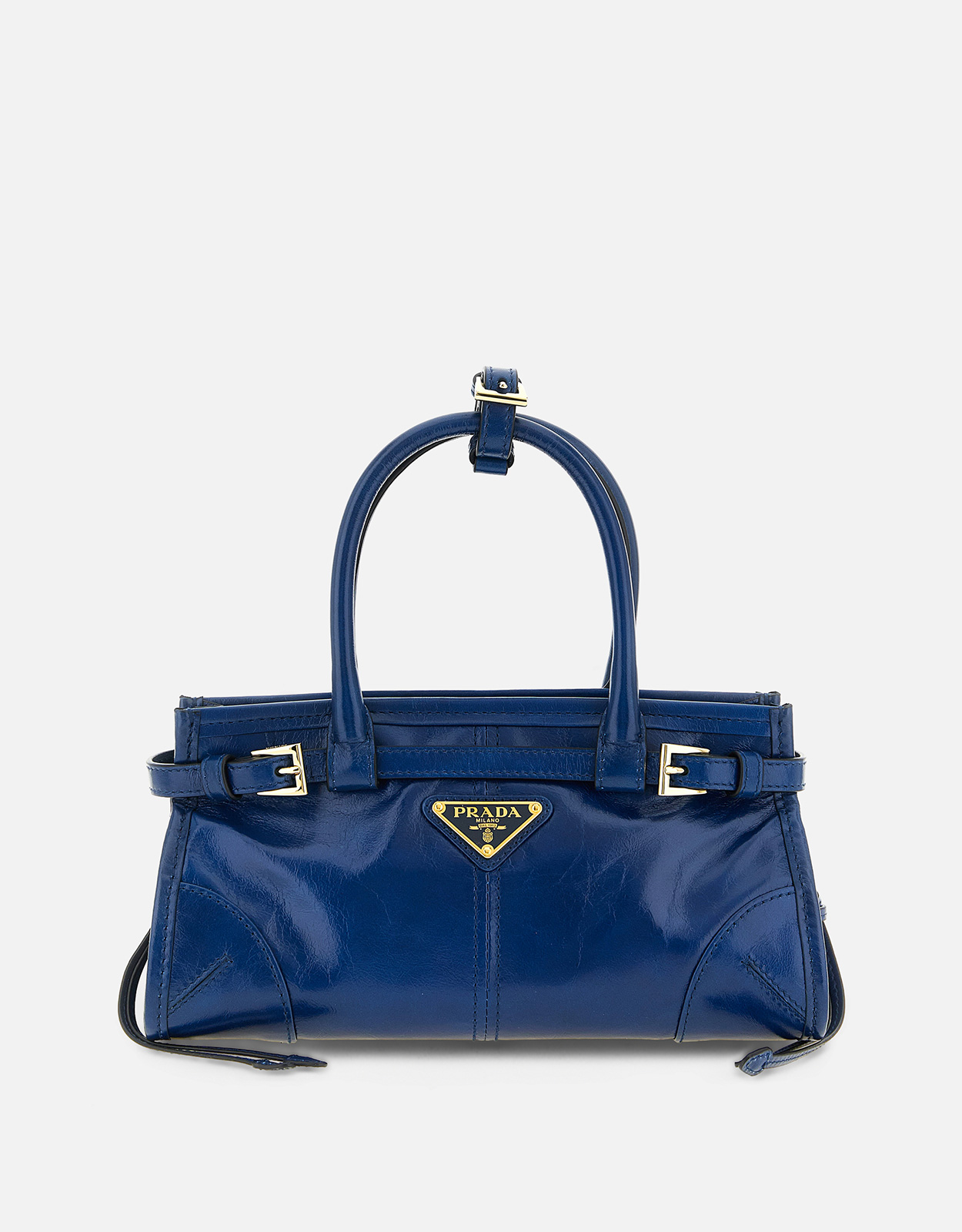 PRADA ハンドバッグ　青 Prada ボニー ミニ カーフレザーハンドバッグ () IFCHIC.COM