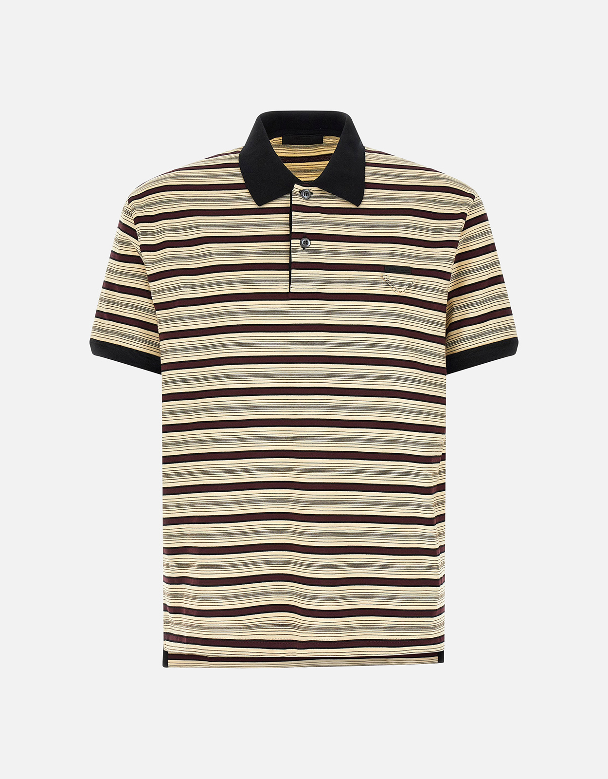 PRADA ストライプ ポロシャツ M Prada メンズストライプコットンポロシャツ (すべての新品) IFCHIC.COM