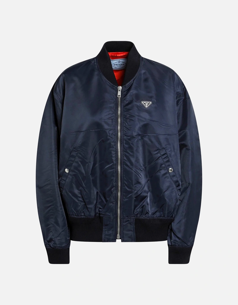 Prada ブルーReナイロンボンバージャケット (すべての新品) IFCHIC.COM