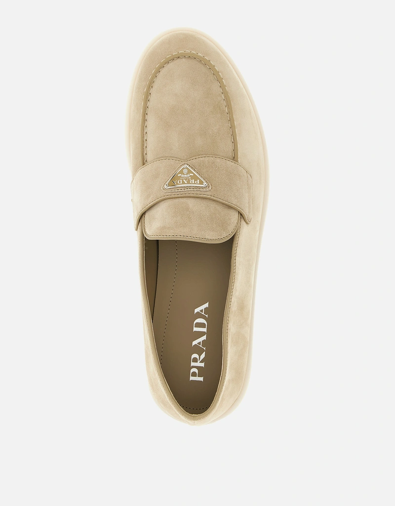 Prada メンズスエードカーフスキンローファー () IFCHIC.COM