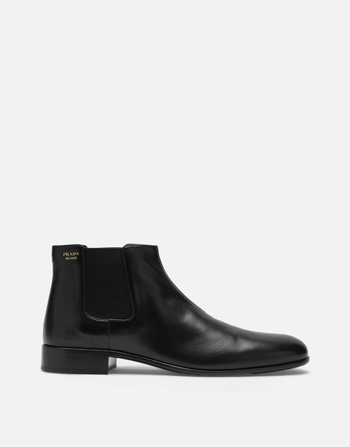 Prada レザーブーティー (すべての新品) IFCHIC.COM