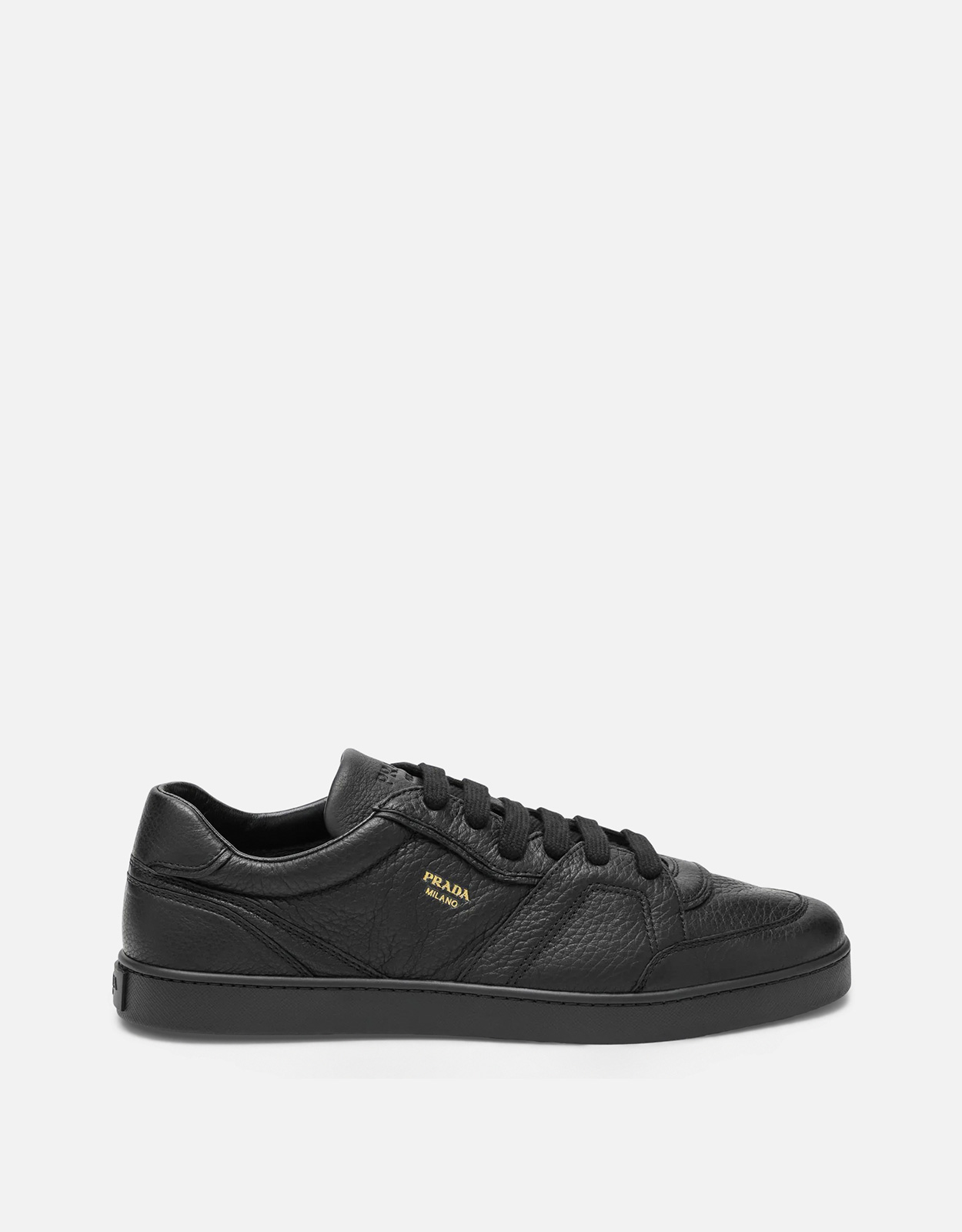 Prada メンズ ブラック ハンマードレザー スニーカー () IFCHIC.COM Prada メンズ ブラック ハンマードレザー スニーカー () IFCHIC.COM