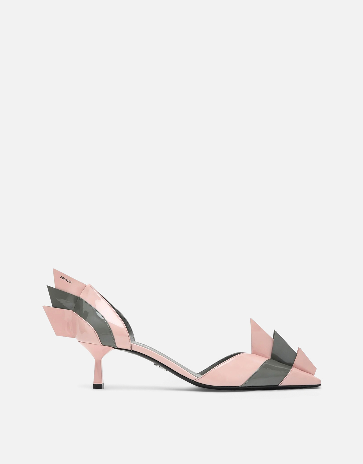 Prada ツートンパテントレザードルセーパンプス (すべての新品) IFCHIC.COM