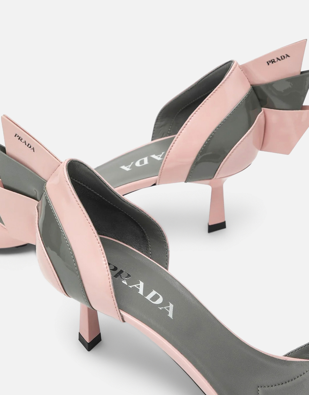 Prada Two-Tone Patent Leather D'Orsay Pumps (All New In) IFCHIC.COM