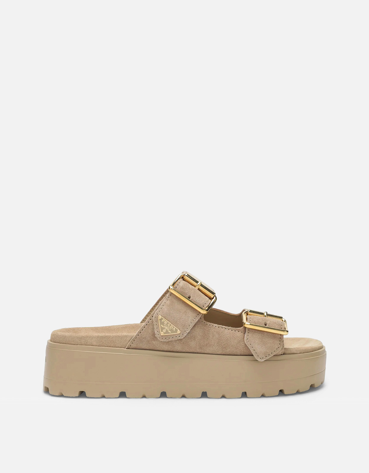Prada Ecru Suede Sandals - IT 36