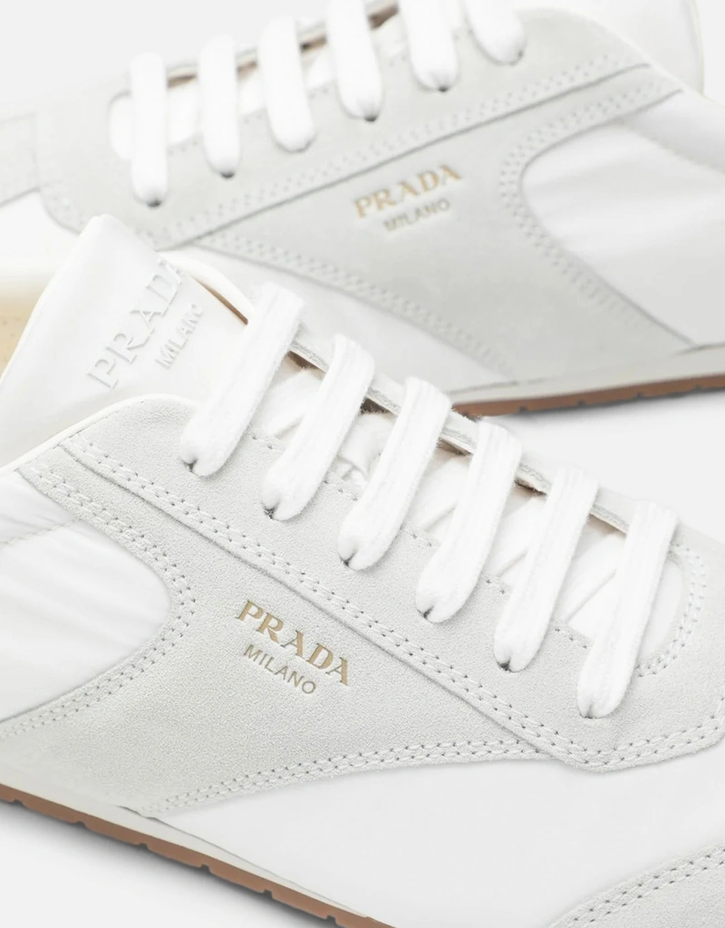 PRADA MILANO メンズ スニーカー ホワイト PRADA - 美品 PRADA プラダ