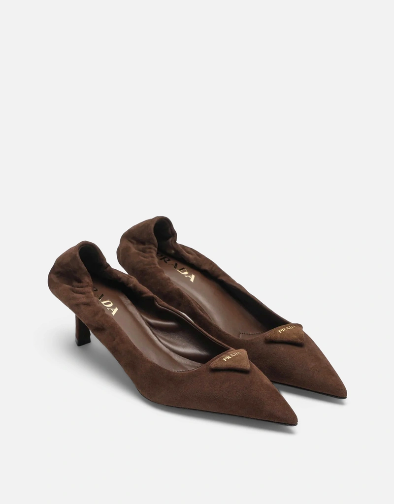 Prada ココア色スエードパンプス (すべての新品) IFCHIC.COM Prada ココア色スエードパンプス (すべての新品) IFCHIC.COM
