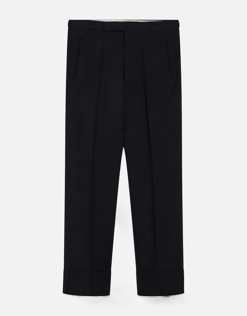 Prada メンズブルーウールモヘアパンツ (すべての新品) IFCHIC.COM