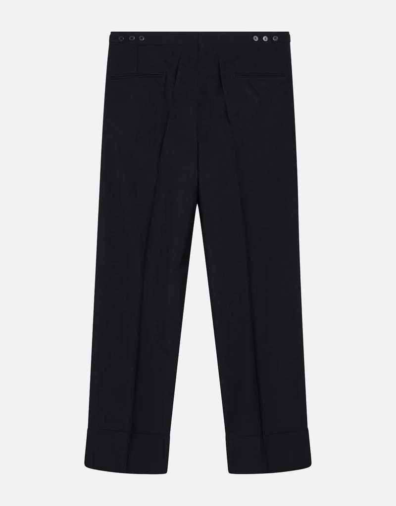 Prada メンズブルーウールモヘアパンツ (すべての新品) IFCHIC.COM