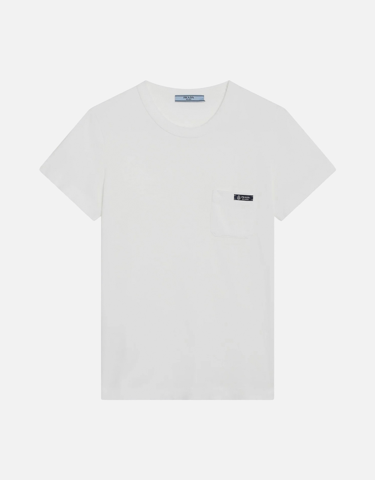 Prada コットンホワイトギロッロTシャツ (トップス) IFCHIC.COM