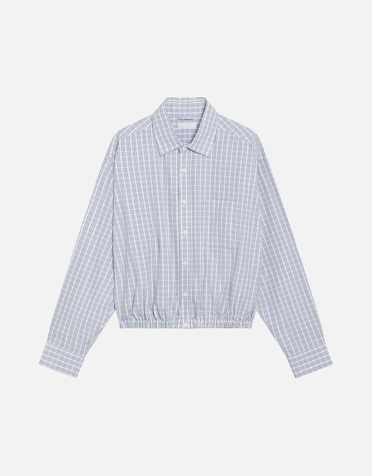 Prada Men's Cropped Check Pattern Cotton Shirt - S　Prada メンズ クロップド チェック パターン コットン シャツ - S Prada