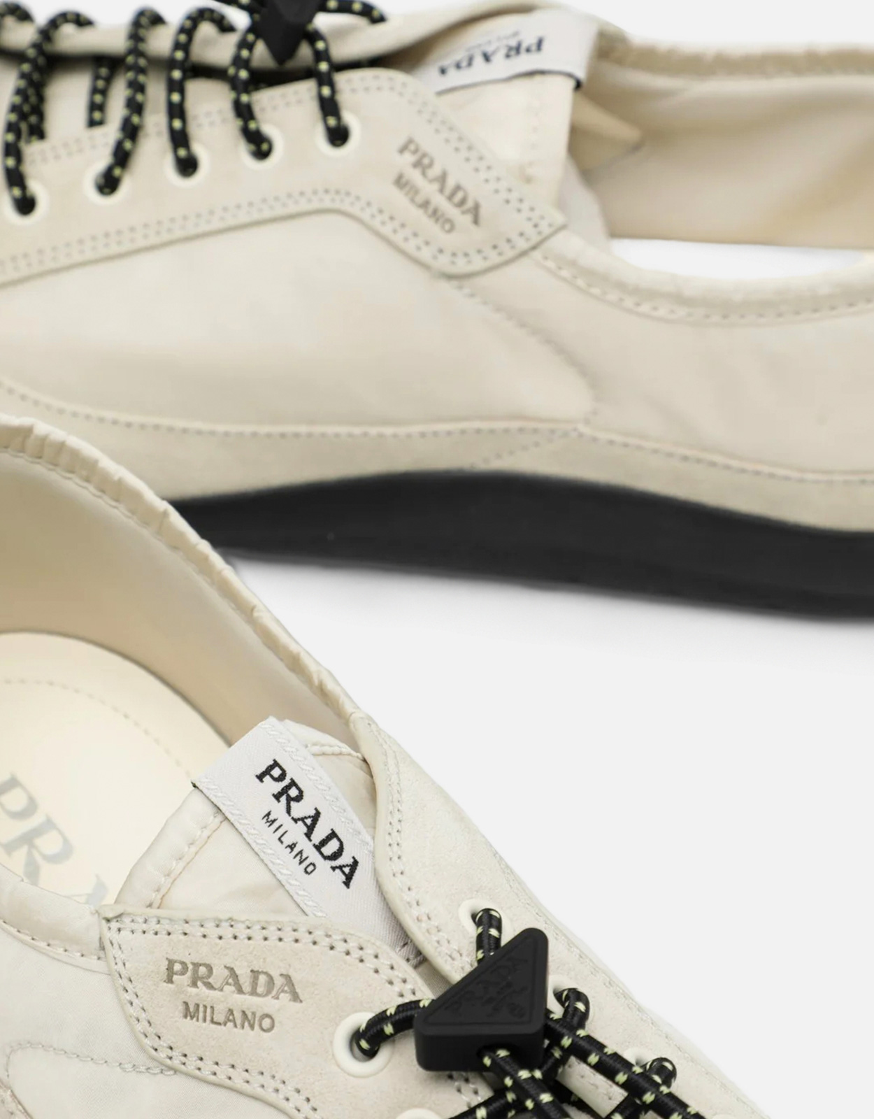 Prada メンズ スピードロック Re-Nylon スエード スニーカー () IFCHIC.COM