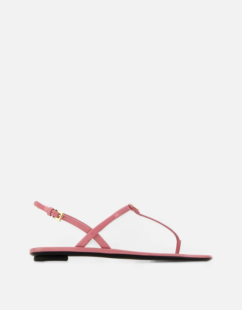 Prada ピンクレザートングサンダル () IFCHIC.COM