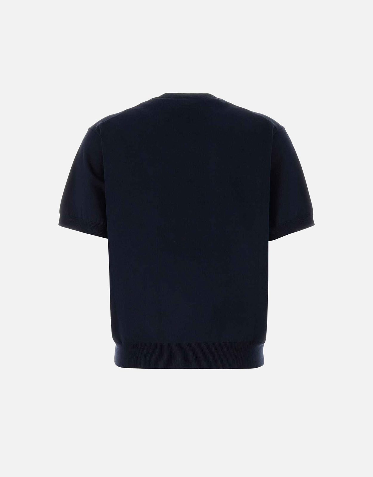 Prada シルク混紡ロゴ刺繍ニットTシャツ (すべての新品) IFCHIC.COM