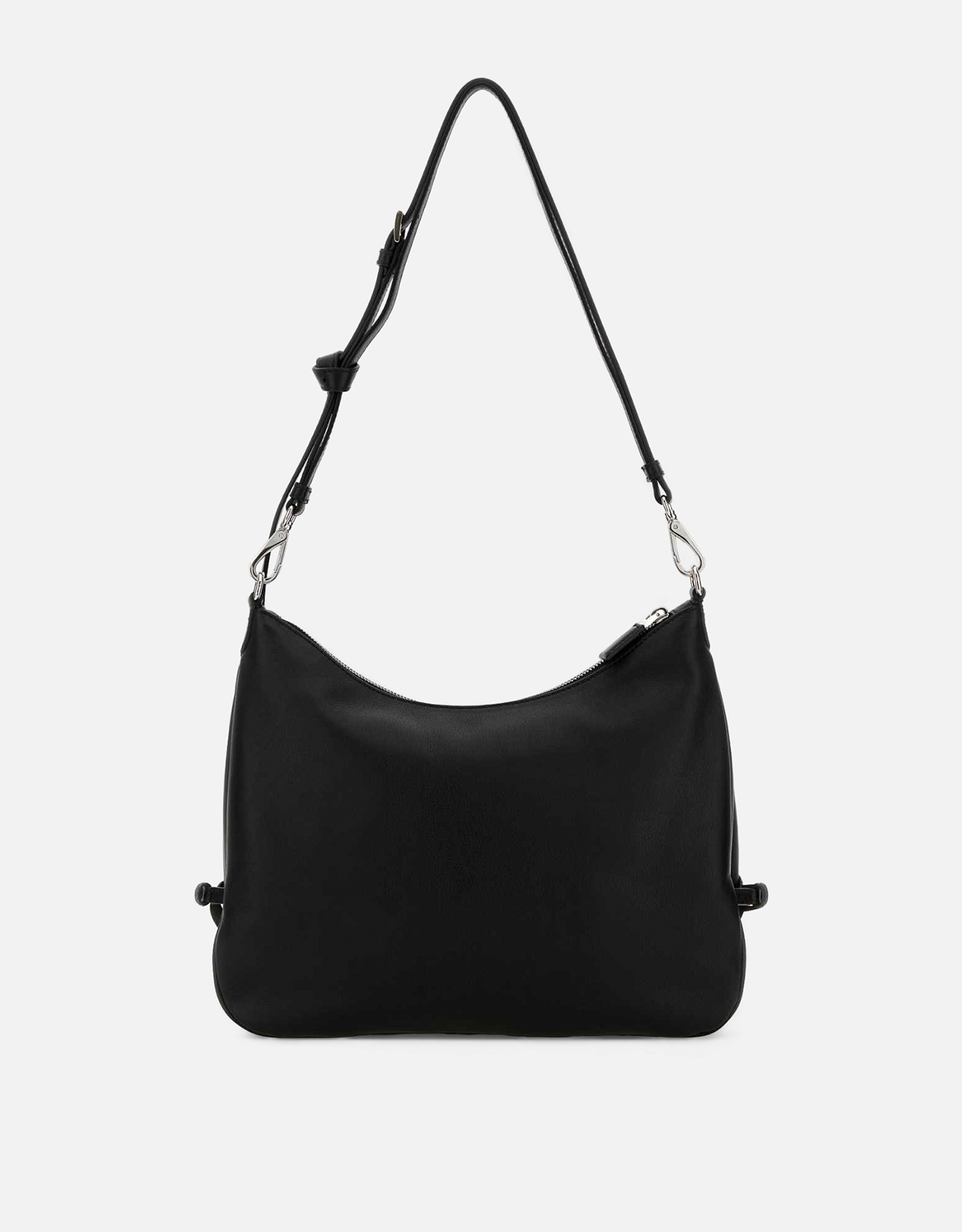 Prada ブラックレザーラージフォールドショッピングバッグ () IFCHIC.COM