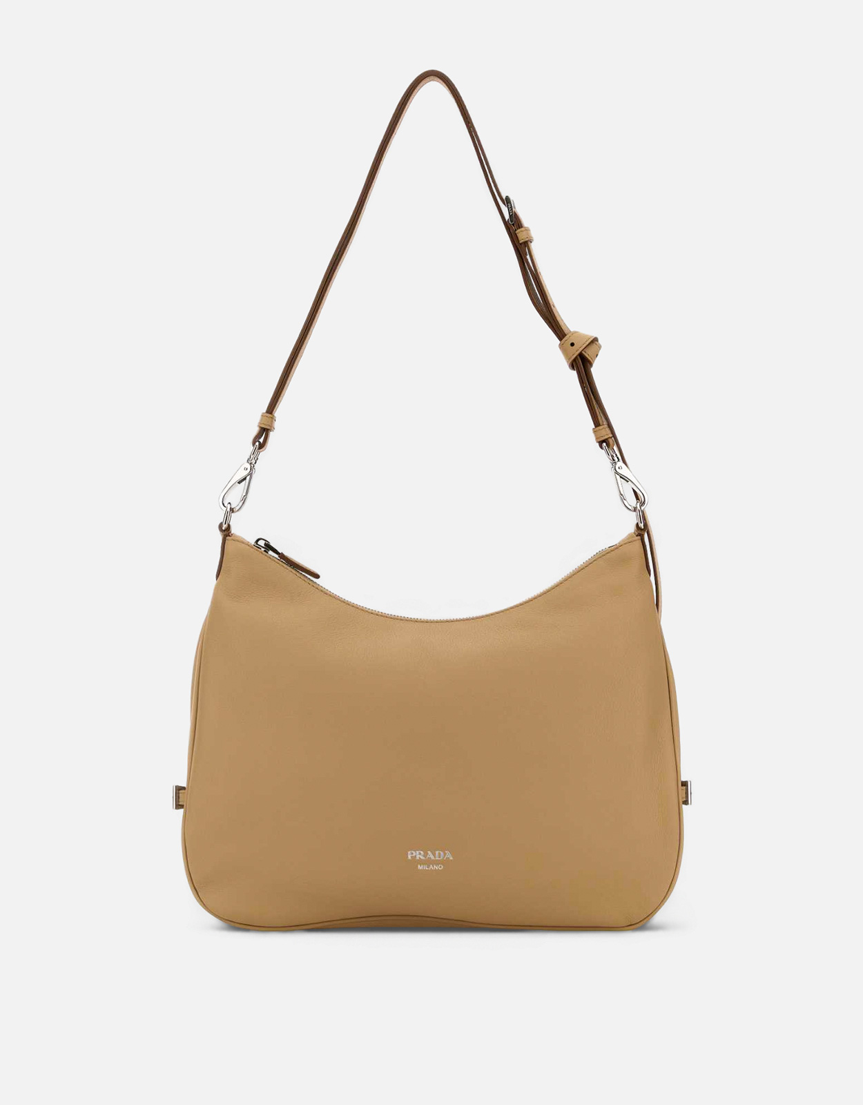 Prada ベージュ大型レザーフォールドショッピングバッグ () IFCHIC.COM