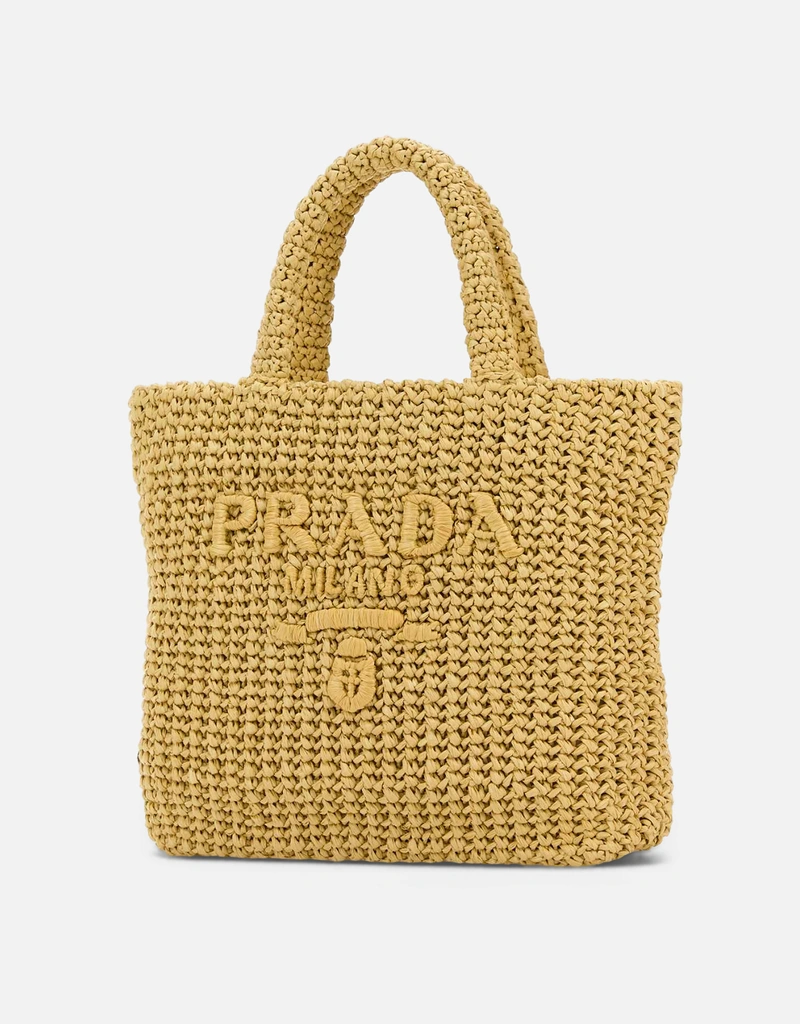 PRADA ラフィアバッグ Prada ラフィアショッピングバッグ () IFCHIC.COM