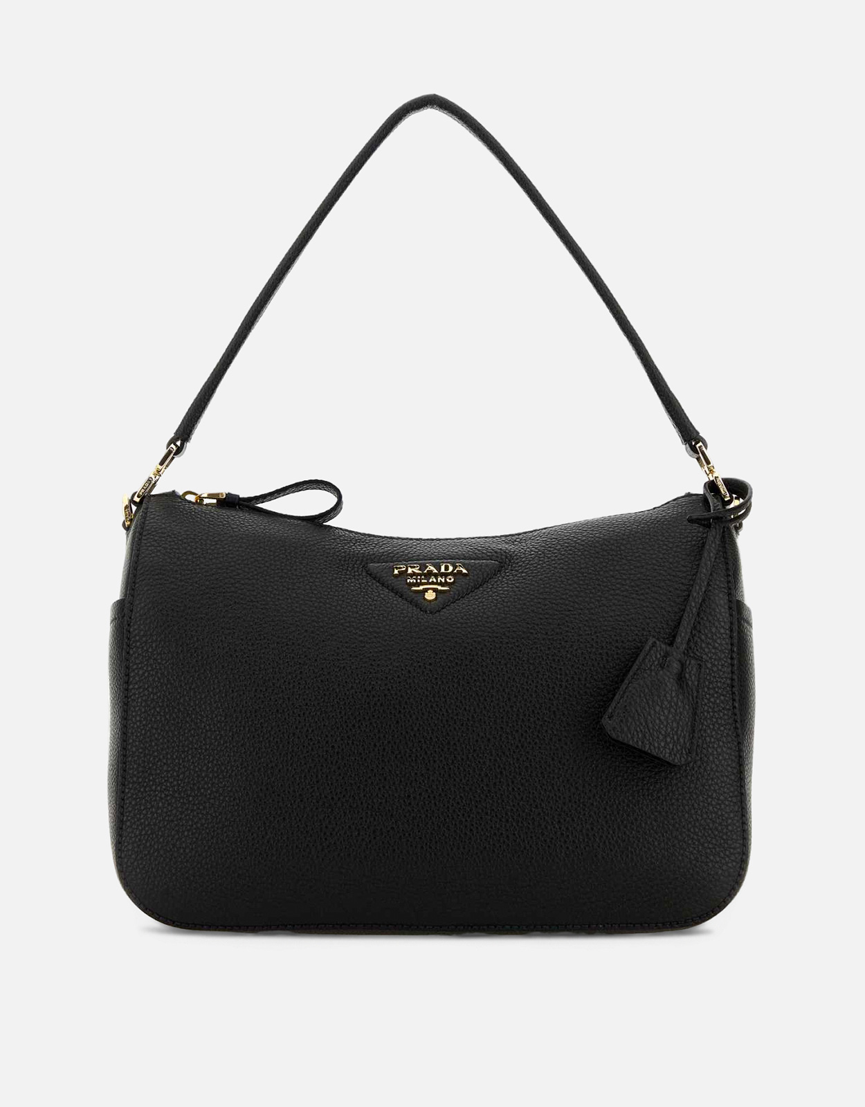Prada ミディアムレザーショルダーバッグカーフスキンショルダーバッグ