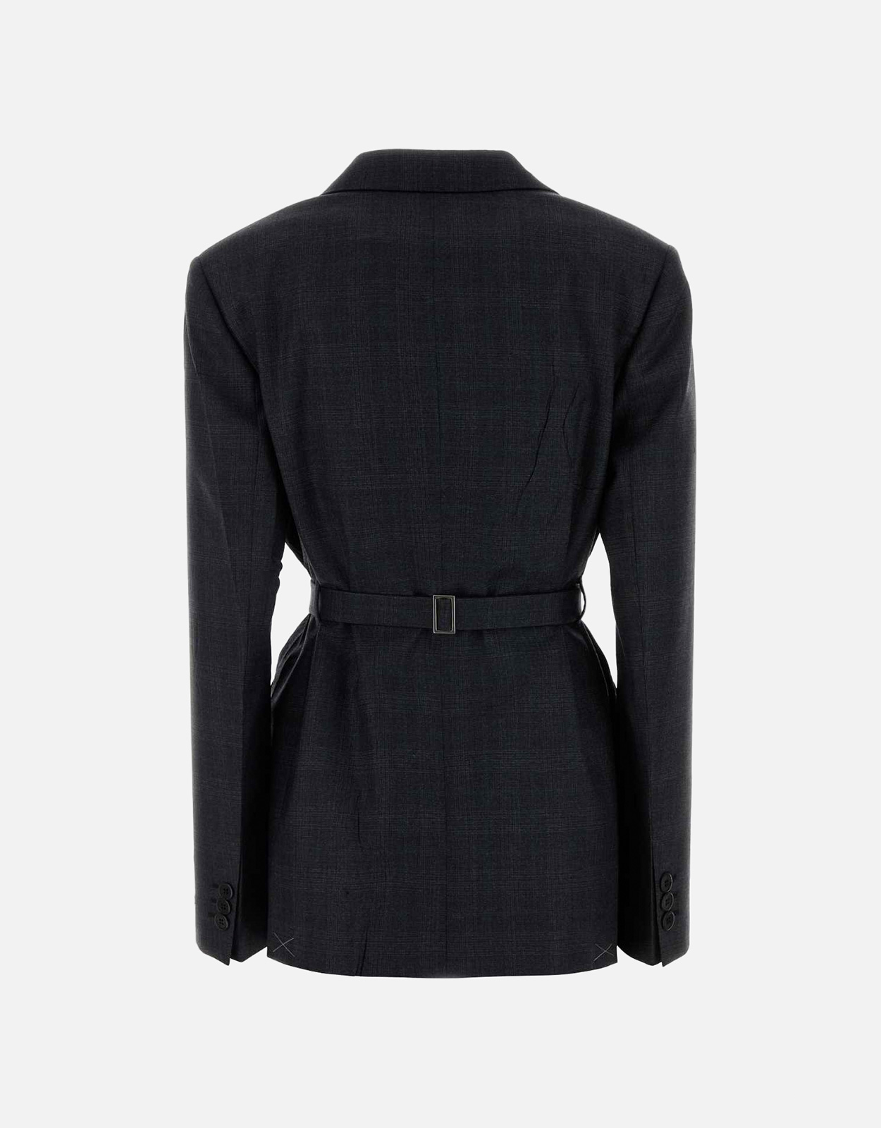 Prada ダブルブレストチェック初剪ウールジャケット (すべての新品