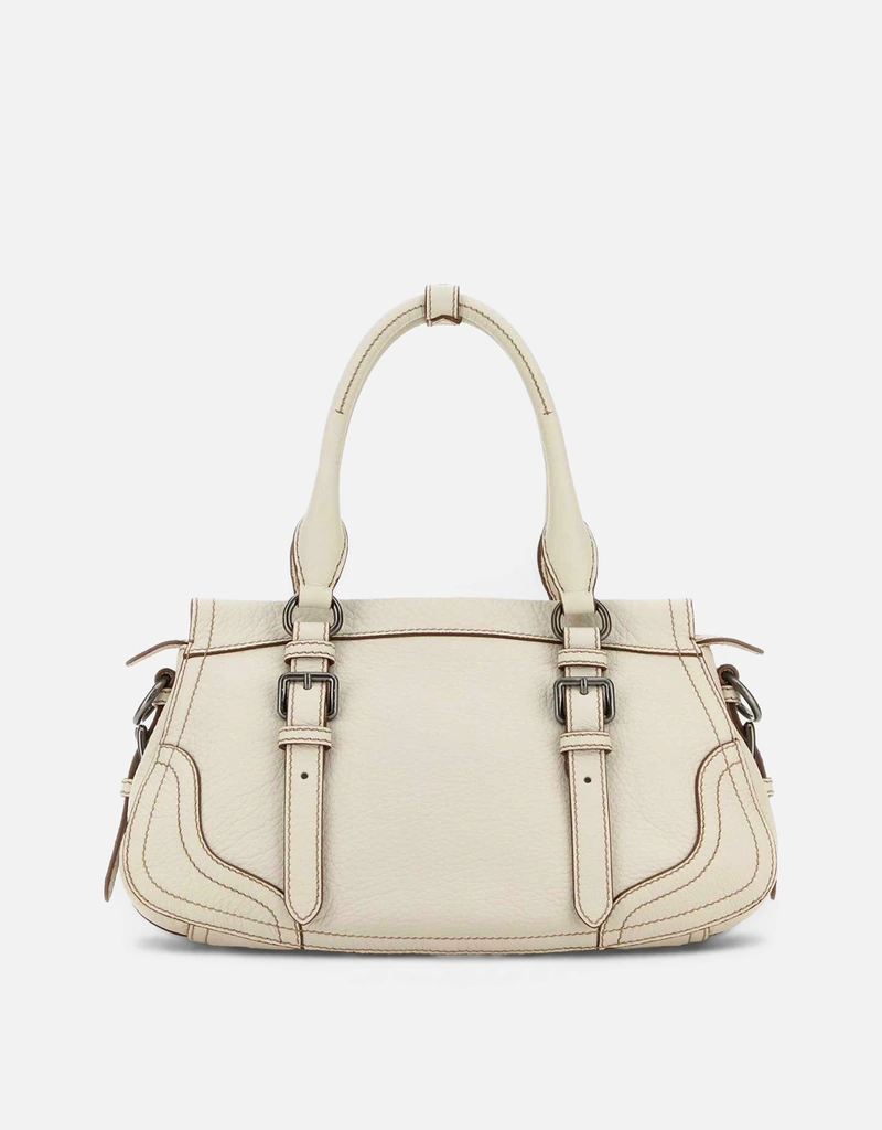 Prada レディース ラージ アイボリー レザー バッグ () IFCHIC.COM