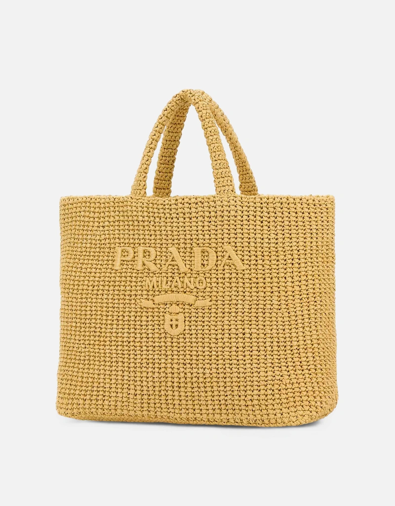 PRADA クロシェベレー IHC266 2M2P ラフィア Prada ラフィア クロシェ トートバッグ () IFCHIC.COM