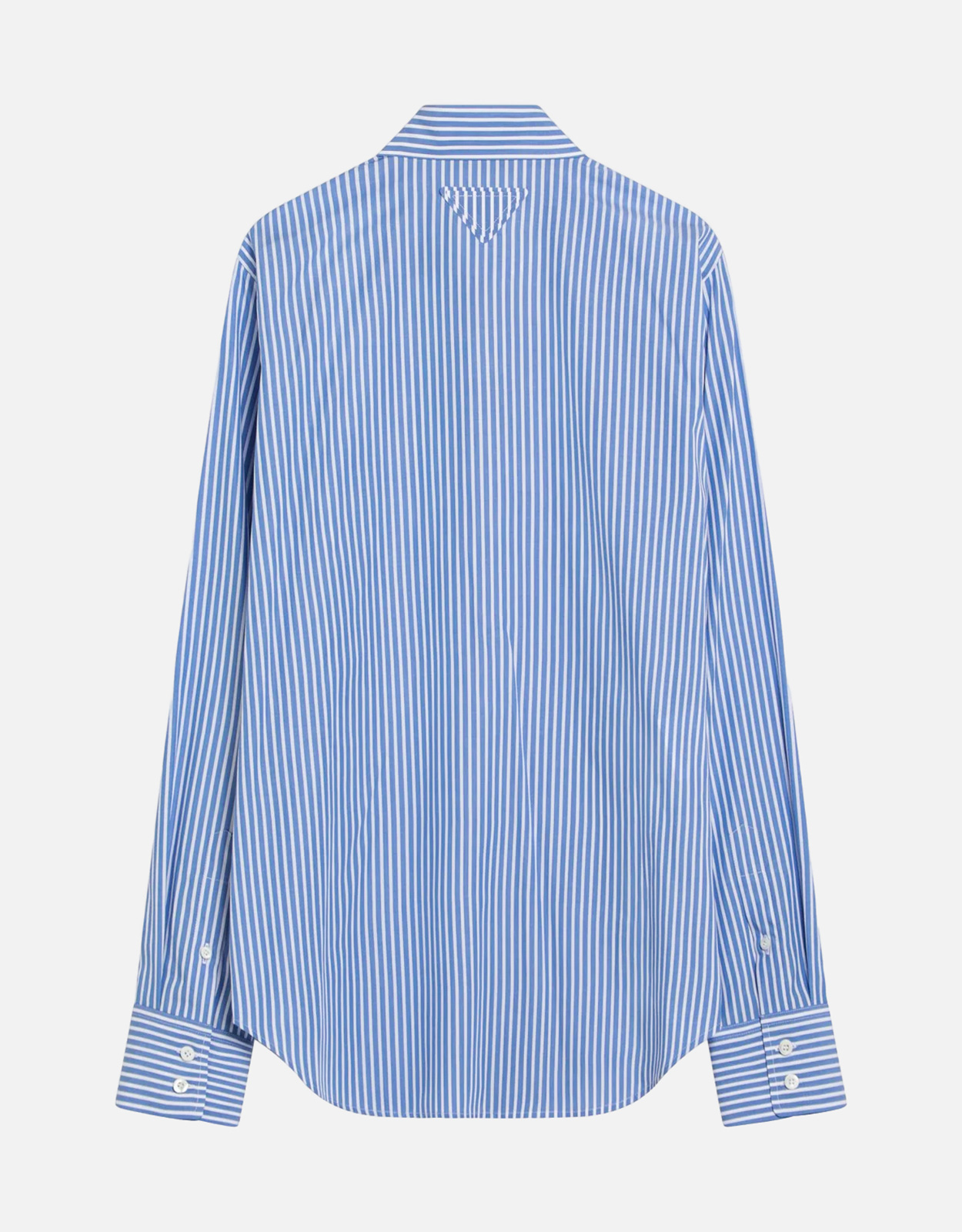 大人気✨定価18万 PRADA 完売品♡ プラダ ポプリンシャツ プレート