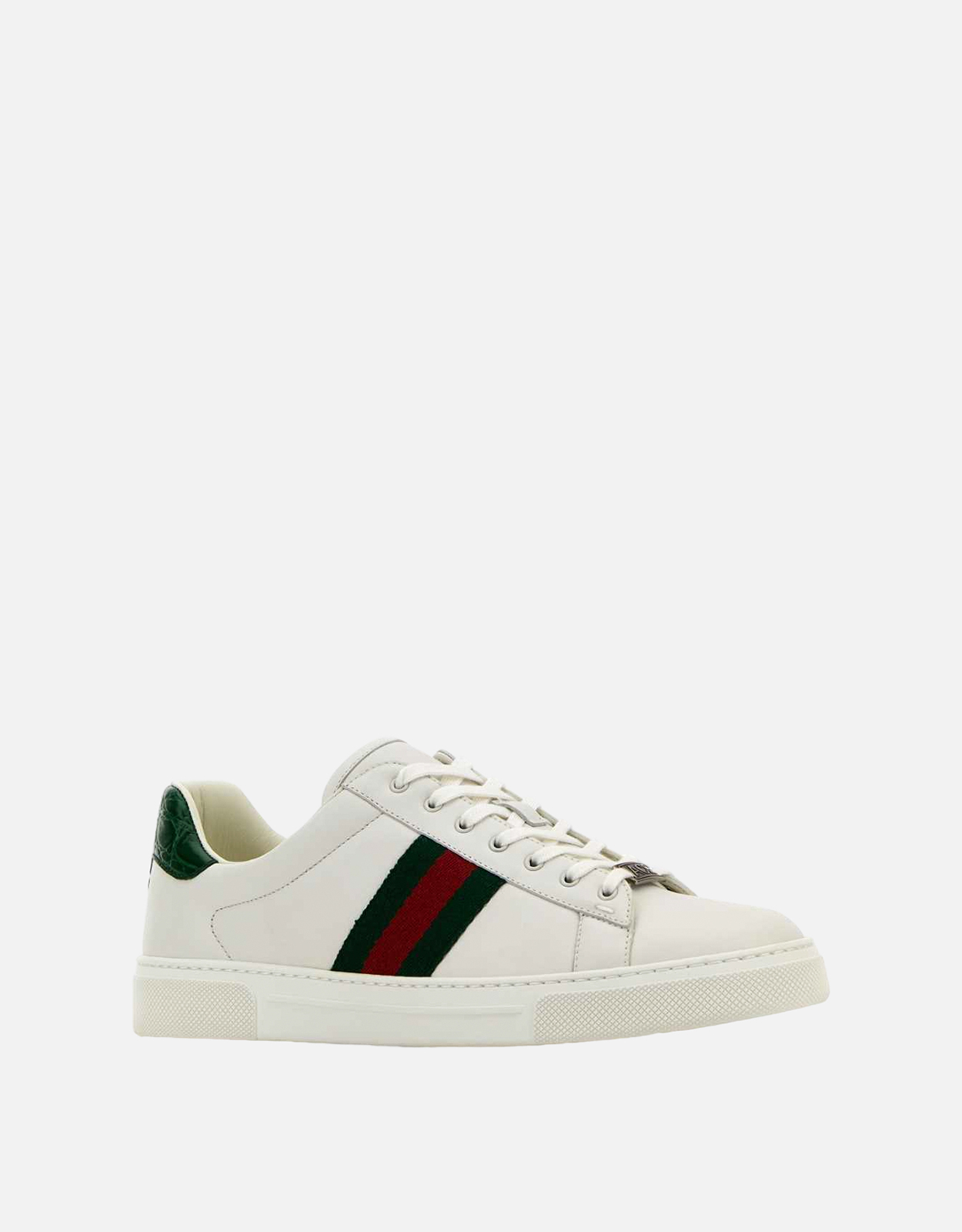 Gucci ホワイトレザーAceスニーカー () IFCHIC.COM