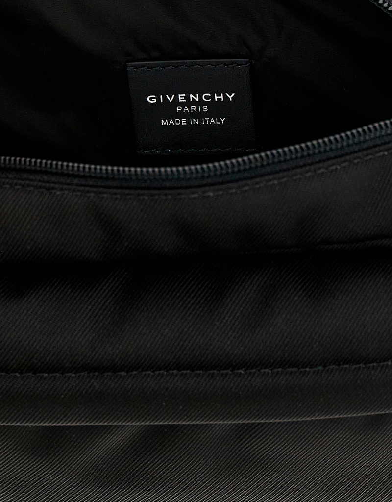 Givenchy メンズEssential Uナイロン小牛革クロスボディバッグ